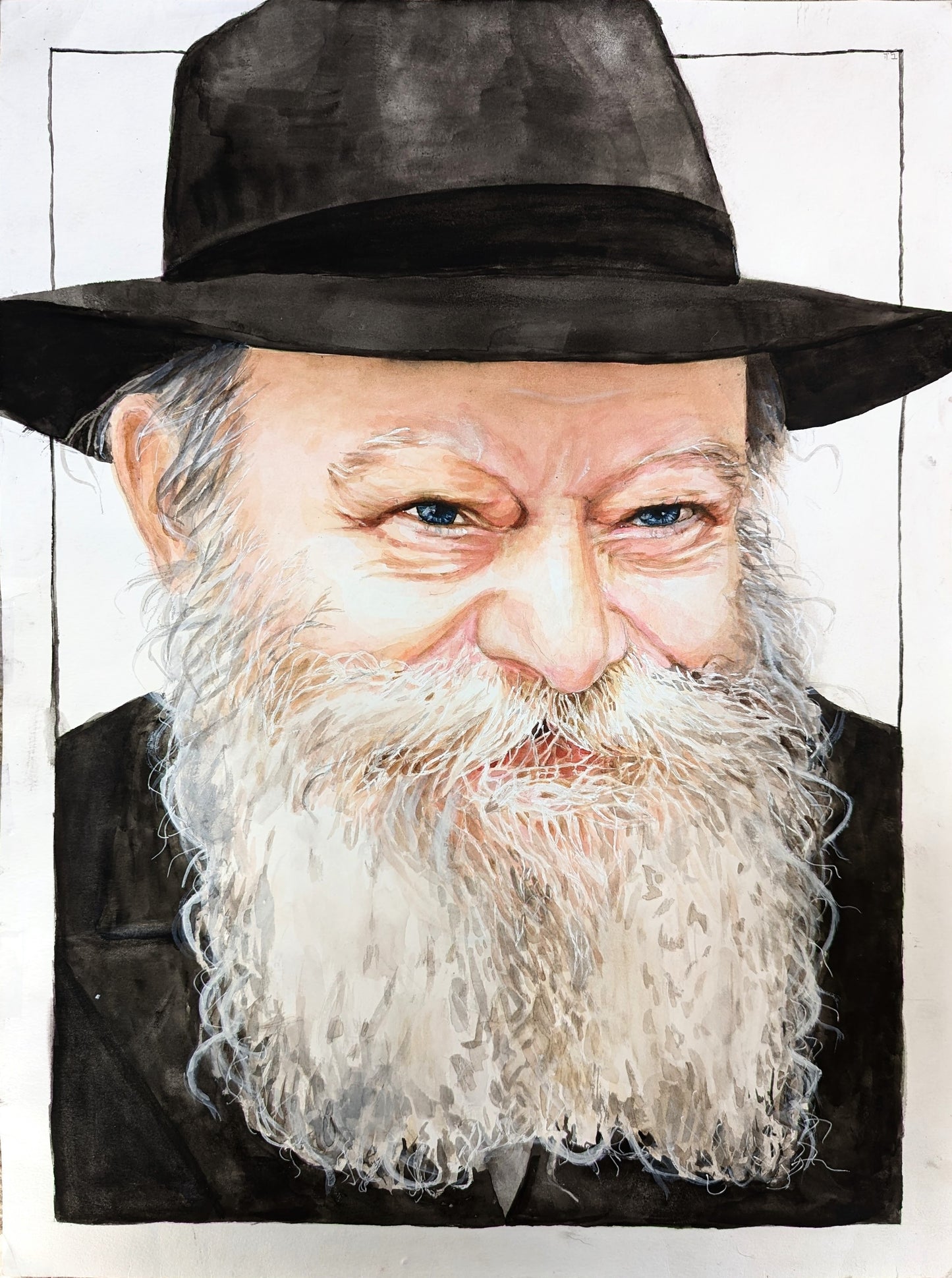 Out of the Box Rebbe Portrait 18"x24"